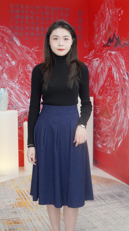 【伯妮斯茵】简约时尚毛呢半裙--阿让特伊花田--《画尽世间光影，只为挚爱的女人》】3B6752 商品图5