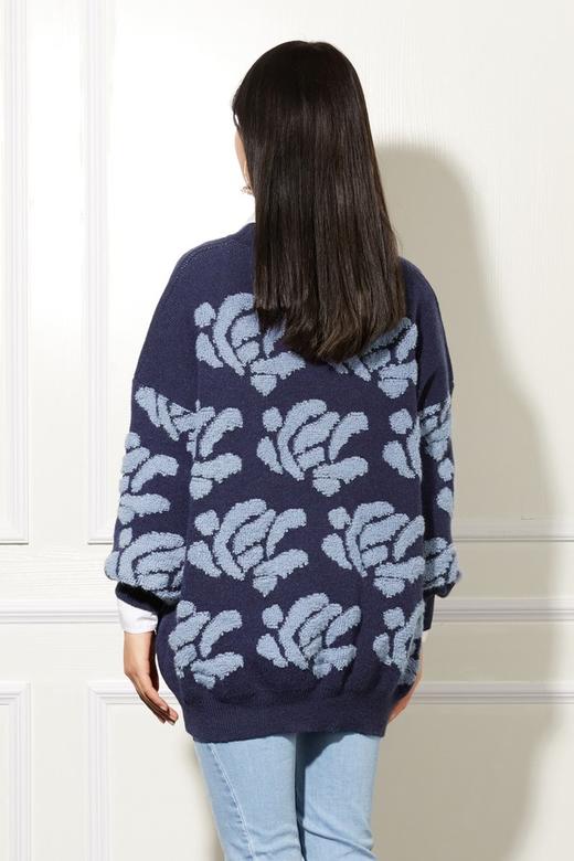 ANSUABEL 时尚提花针织上衣 10995 商品图1