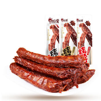 杉爱烤脖40g（糖醋味）*9 风干鸭脖风味 手撕鸡脖烤脖 休闲零食 商品图3