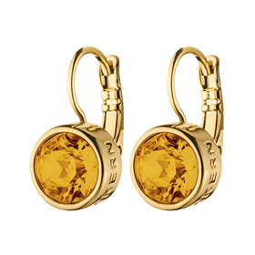 订购14周到｜Dyrberg Kern-Louise-橙色 耳环（金色）［丹麦设计师］