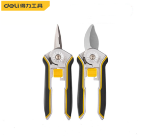 得力DL580243园艺剪套装精品装2件套(黑)