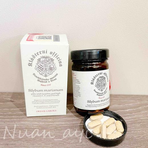 【ao夜助mian 98%水飞蓟素 奶蓟草 肝腚 解jiu】肝锭 60粒/瓶 捷克🇨🇿欧菲西娜 商品图0