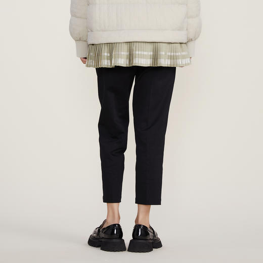 谜底22冬季新款经典百搭直筒西裤女简约时尚萝卜九分裤224MK1739 商品图2