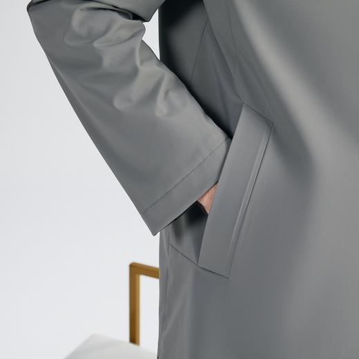 【特价】【厅里厅气】柒牌男秋款时尚潮流暗格子翻领防风外套123K70340 商品图3