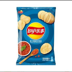 乐事薯片意大利香浓红绘味70g