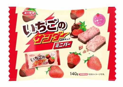 有乐雷神草莓味代可可脂巧克力制品132g/袋 商品图0
