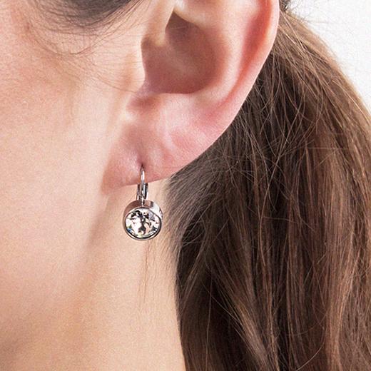 北京仓｜Dyrberg Kern-Louise-透明色 耳环（银色）［丹麦设计师］ 商品图1