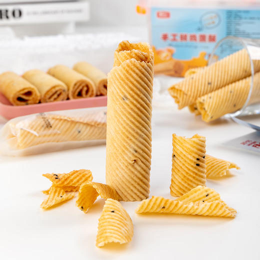 【好物推荐】休闲零食鲜鸡蛋酥（黑芝麻味）206g/盒 商品图2