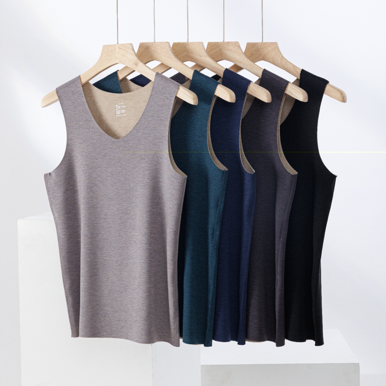 男士背心-51109-1234 羊绒蚕丝男背心