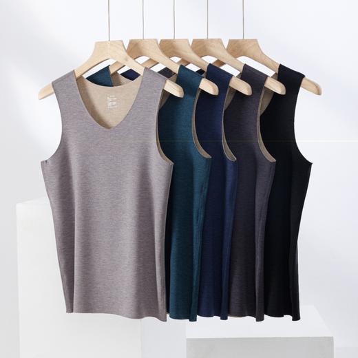 男士背心-51109-1234 羊绒蚕丝男背心 商品图0