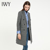 IWY/灰色秋冬加厚羊毛西装外套女时尚高端保暖毛呢大衣职业正装C12406 商品缩略图2