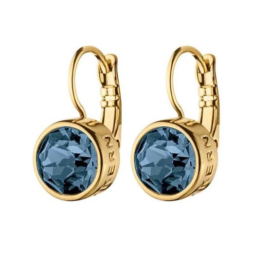 北京仓｜Dyrberg Kern-Louise-冰川蓝 水晶 耳环（金色）［丹麦设计师］ 商品图3