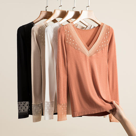 【限时折扣】利蜂LOUIS ROYER莫奈花园深V肌底衣 80-140斤 商品图5