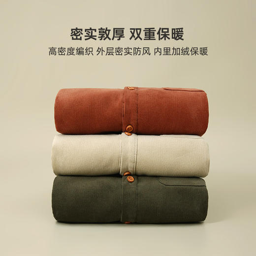 【25元专区】【内里银狐绒】复古百搭灯芯绒加绒衬衫PDCS2205 商品图2