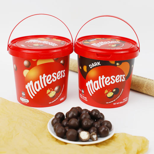 澳洲麦提莎麦芽脆心黑巧克力球450g/牛奶巧克力465g 香脆入口回忆入心 轻巧无负担 042904/044979 商品图0