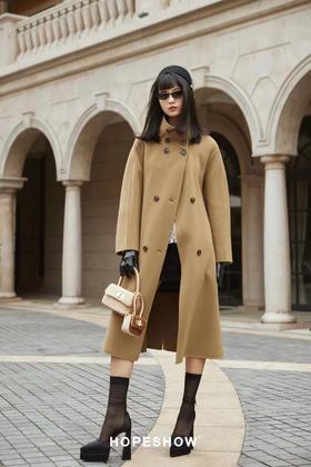 红袖89222410832双面呢大衣