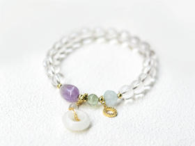 【彩虹之光】天然白水晶