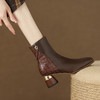 【预售5天】秋冬新款，欧美百搭出行粗跟短靴LD-6147 商品缩略图4