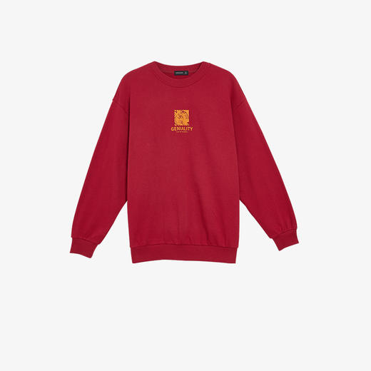 西遇红色卫衣男新款兔年本命年衣服长袖圆领无帽上衣服10132010 商品图0