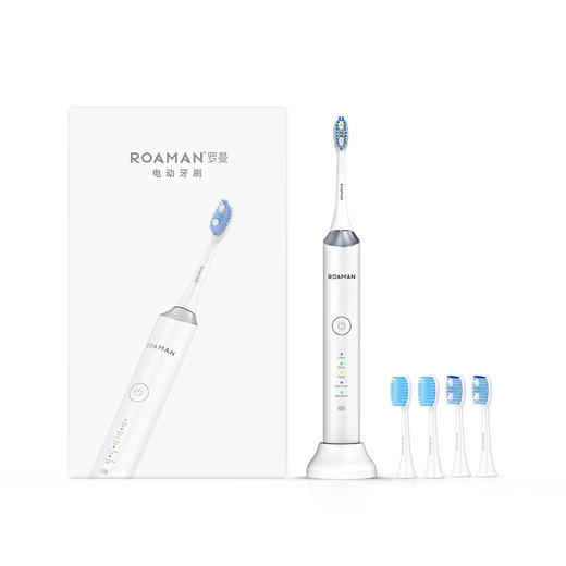 罗曼电动牙刷成人男女全自动声波震动智能牙刷国潮风E7 波浪刷 商品图2