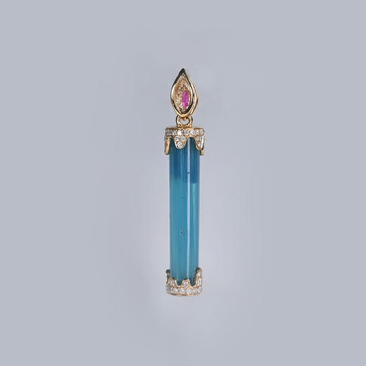 元代琉璃棒“月华”项坠 商品图1