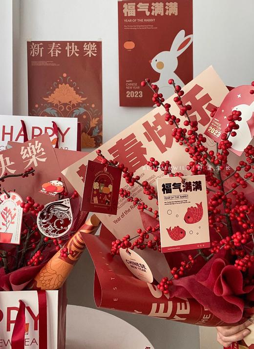 新年手提袋（3个/包）32*32*32 商品图2