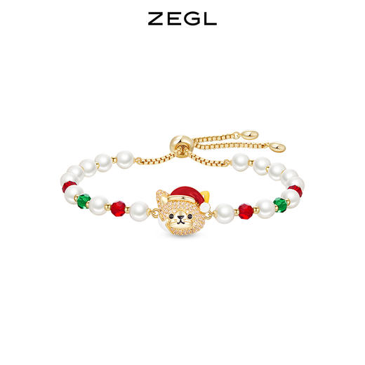 ZEGL猫咪彩色串珠手链女2023年新款轻奢小众精致闺蜜手饰品多巴胺穿搭饰品手饰 商品图0