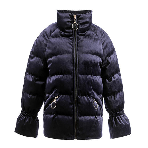 新款2022年冬季韩版收腰立领小个子厚外套HR-WH6802-19 商品图4