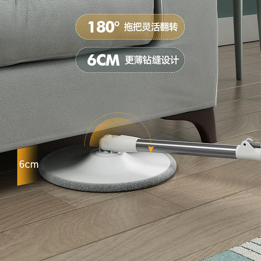 【易力免手洗净污分离拖把】脏清分离 每次清洗拖布都是清水 避免交叉感染 实现真正的懒人专用 所有烦恼通通搞定 商品图6