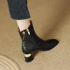 【预售5天】秋冬新款，欧美百搭出行粗跟短靴LD-6147 商品缩略图12
