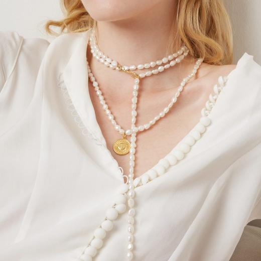 订购7周到｜Barbóra-Sun-太阳 珍珠 项链［希腊设计师] 商品图3