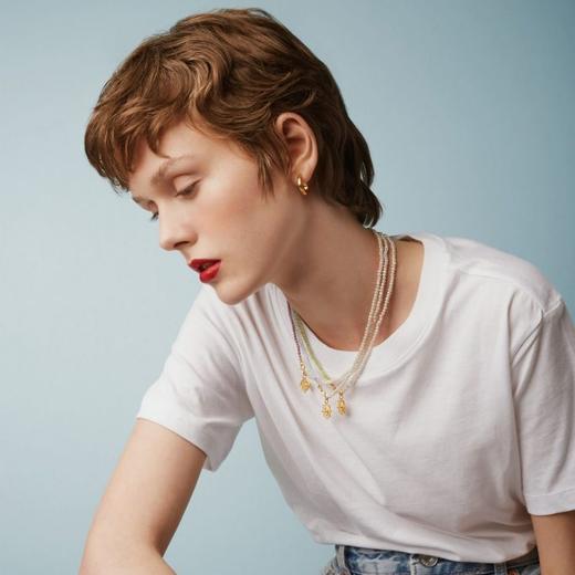 北京仓｜Barbóra-Blueberry-海蓝宝石 珍珠 项链［希腊设计师] 商品图2