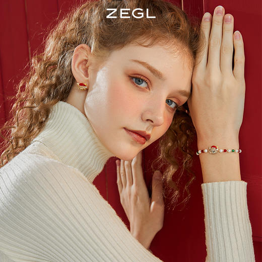 ZEGL猫咪彩色串珠手链女2023年新款轻奢小众精致闺蜜手饰品多巴胺穿搭饰品手饰 商品图3