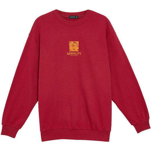 西遇红色卫衣男新款兔年本命年衣服长袖圆领无帽上衣服10132010 商品图4