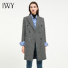 IWY/灰色秋冬加厚羊毛西装外套女时尚高端保暖毛呢大衣职业正装C12406 商品缩略图0