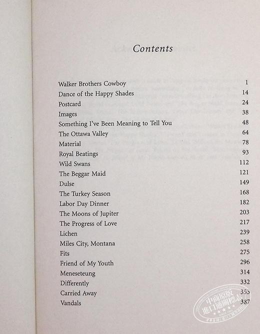 【中商原版】艾丽斯 芒罗 故事选集 第一卷 1968-1994年 2013年诺贝尔文学奖得主 英文原版 Selected Stories Alice Munro 商品图5