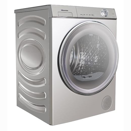 海信(Hisense) 智能纳米蒸汽除菌热泵柔烘10kg烘干机10kg洗衣机 XQG100-U1406YD+GHB100-U6ZY 商品图3