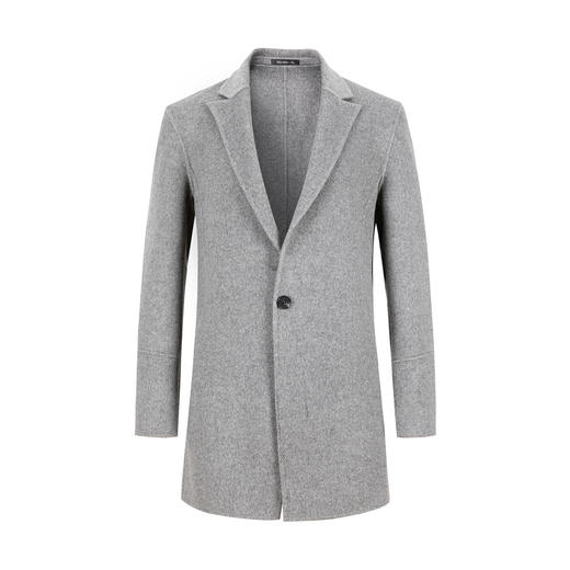 【100绵羊毛】柒牌男装毛呢男士大衣中长款加厚外套保暖121D70010 商品图4