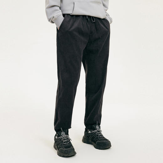 gxgjeans男装冬季卡其色束脚休闲裤男 商品图1