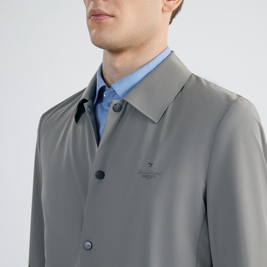 【特价】【厅里厅气】柒牌男秋款时尚潮流暗格子翻领防风外套123K70340 商品图2