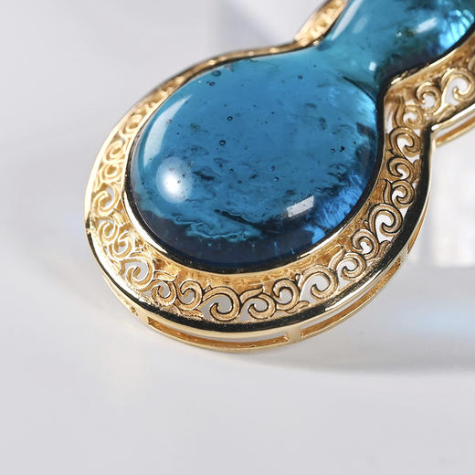 元代琉璃“海蓝之谜”项坠 商品图4