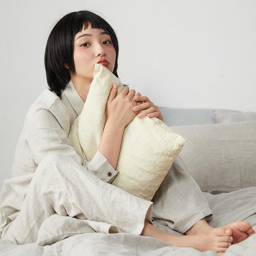 麻+重工斜纹 汉麻床品四件套 麻本色 商品图0