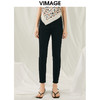 VIMAGE纬漫纪春季新款黑色小脚裤V1905521 商品缩略图5