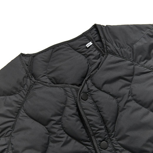 西遇设计感菱格羽绒服男2023年冬季新款轻薄舒适创意海浪线外套12022312 商品图1