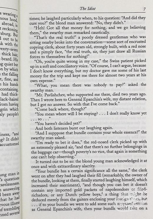 【中商原版】陀思妥耶夫斯基 白痴 英文原版 Everyman s Library Classics The Idiot With Ribbon Book Mark Fyodor Dostoevs 商品图6