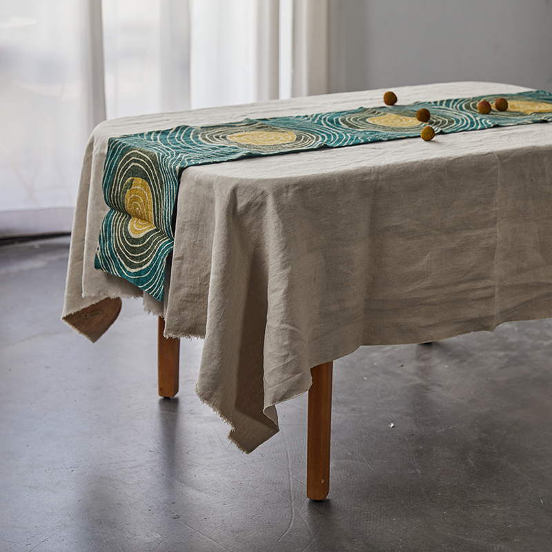 麻+手织古麻 桌旗