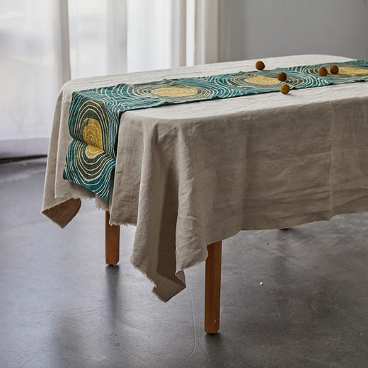 麻+手织古麻 桌旗 商品图0