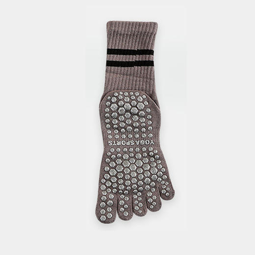 《15送1》哈瓦塔瑜伽罗纹全棉中筒五指袜 商品图9