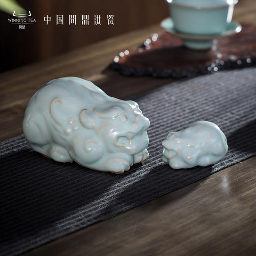 问鼎汝瓷貔貅茶宠（小） 商品图0