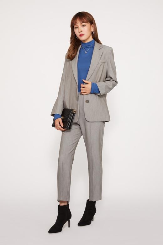 ESTELLICA 浅灰色英伦风通勤西装裤套装 10370 商品图1